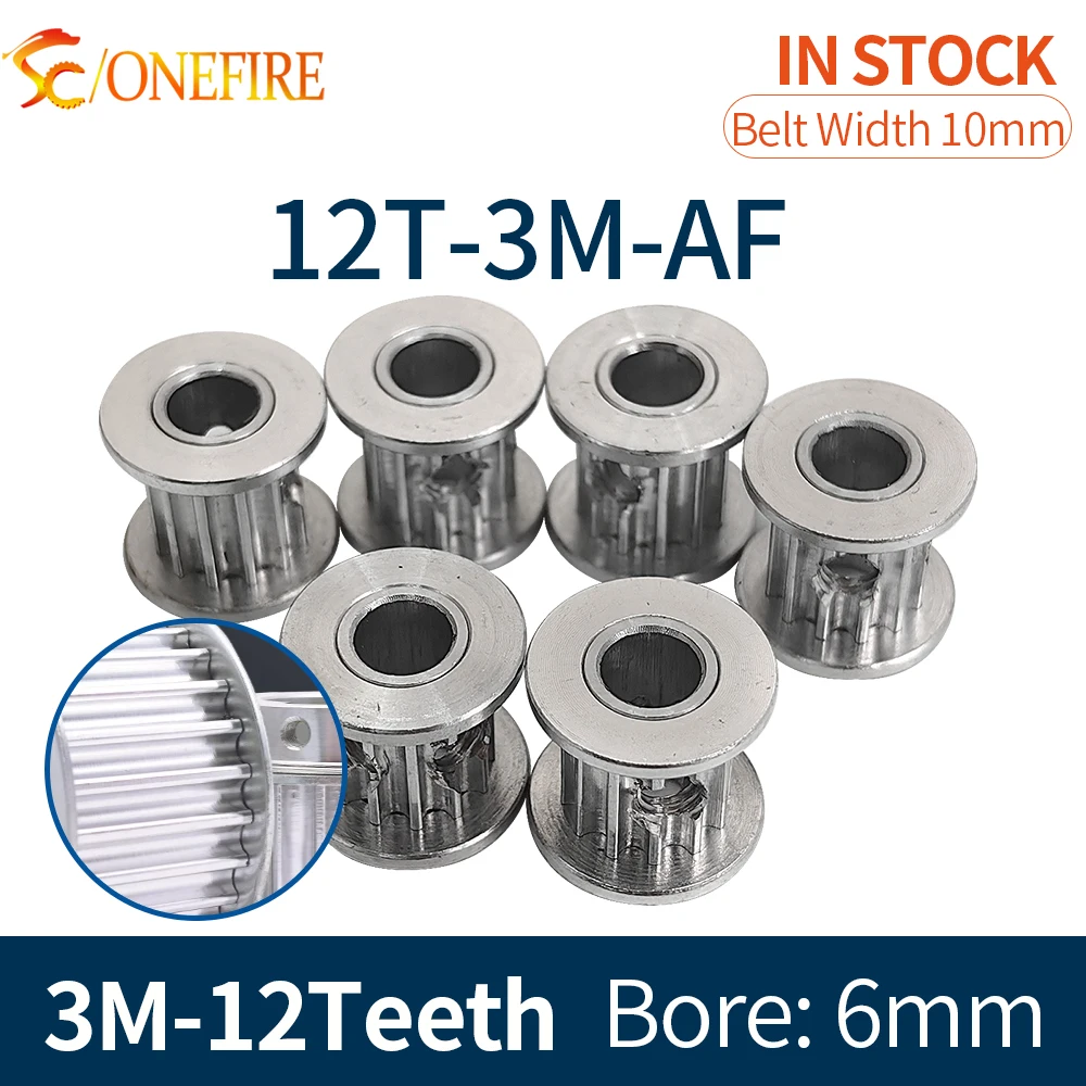 HTD 3M Synchronous Pulley 12 Teeth Bore 6mm For Belt Width 10mm 3M 12Teeth Aluminium Timing Wheel 12Teeth Gear Sheave
