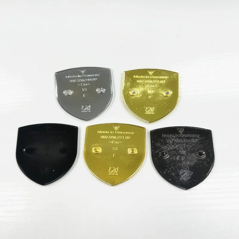 Top Quality New Design 68x51MM 3D Metal Shield Car Color Front Hood Bonnet Badge Emblem Brand Logo for diesel executive GTS GT3