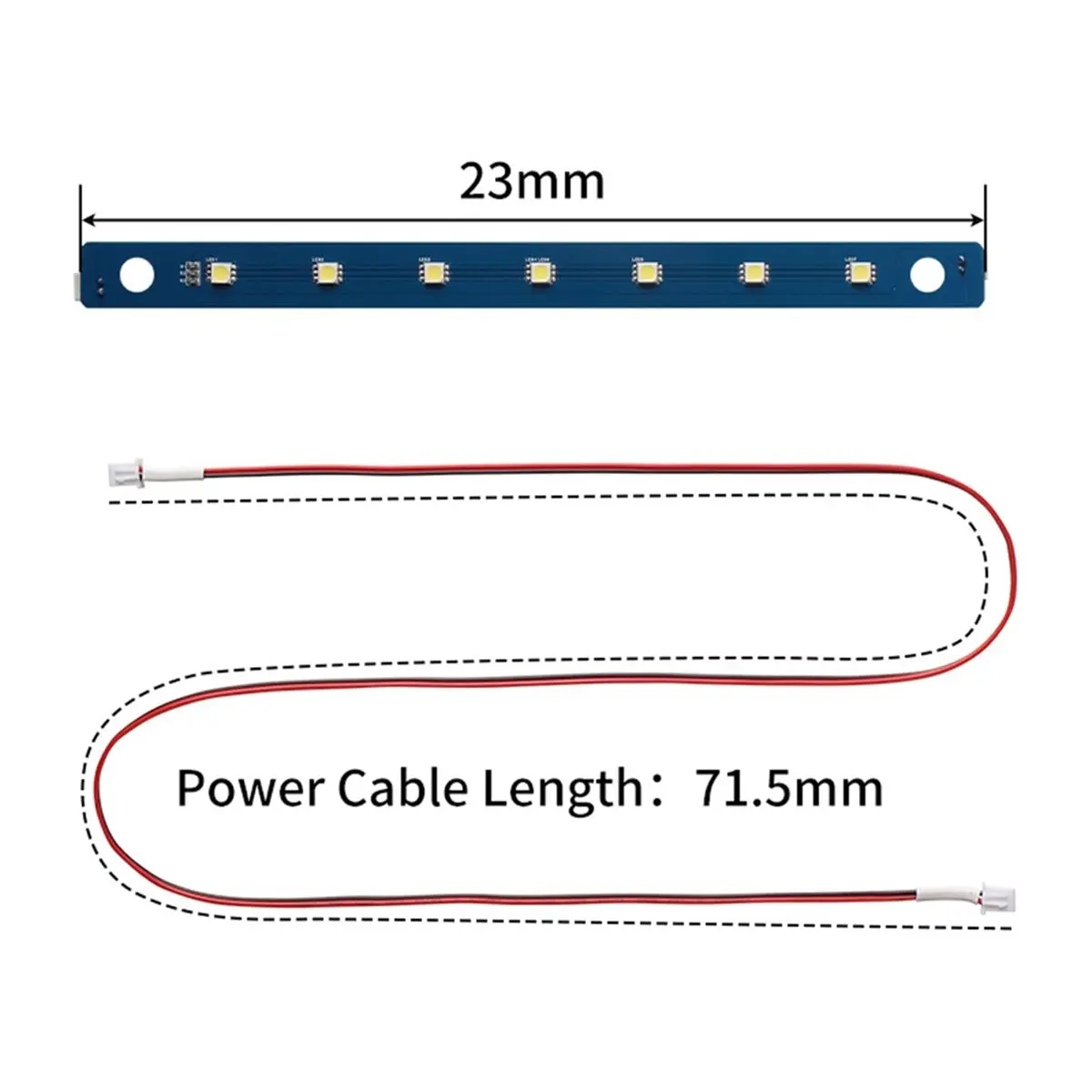 

Светодиодные ленты ABKM (2 шт.) для 3D-принтера, гибкие светодиодные лампы для 3D-принтера с 7 светодиодами для Adventurer 5M/5M Pro