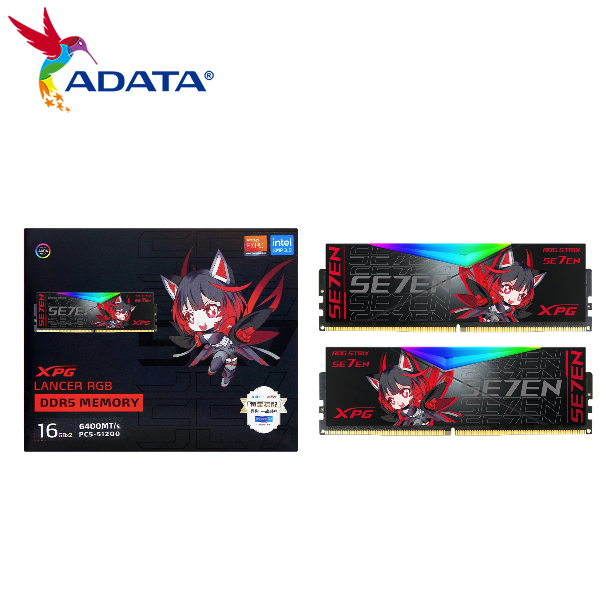 Imagem -05 - Memória Rgb Adata-xpg Lancer Memória Ddr5 16gb 32gb 6000mhz 6400mhz 7200mh Desktop com Dissipador de Calor Ram de 288 Pinos Peças por Conjunto