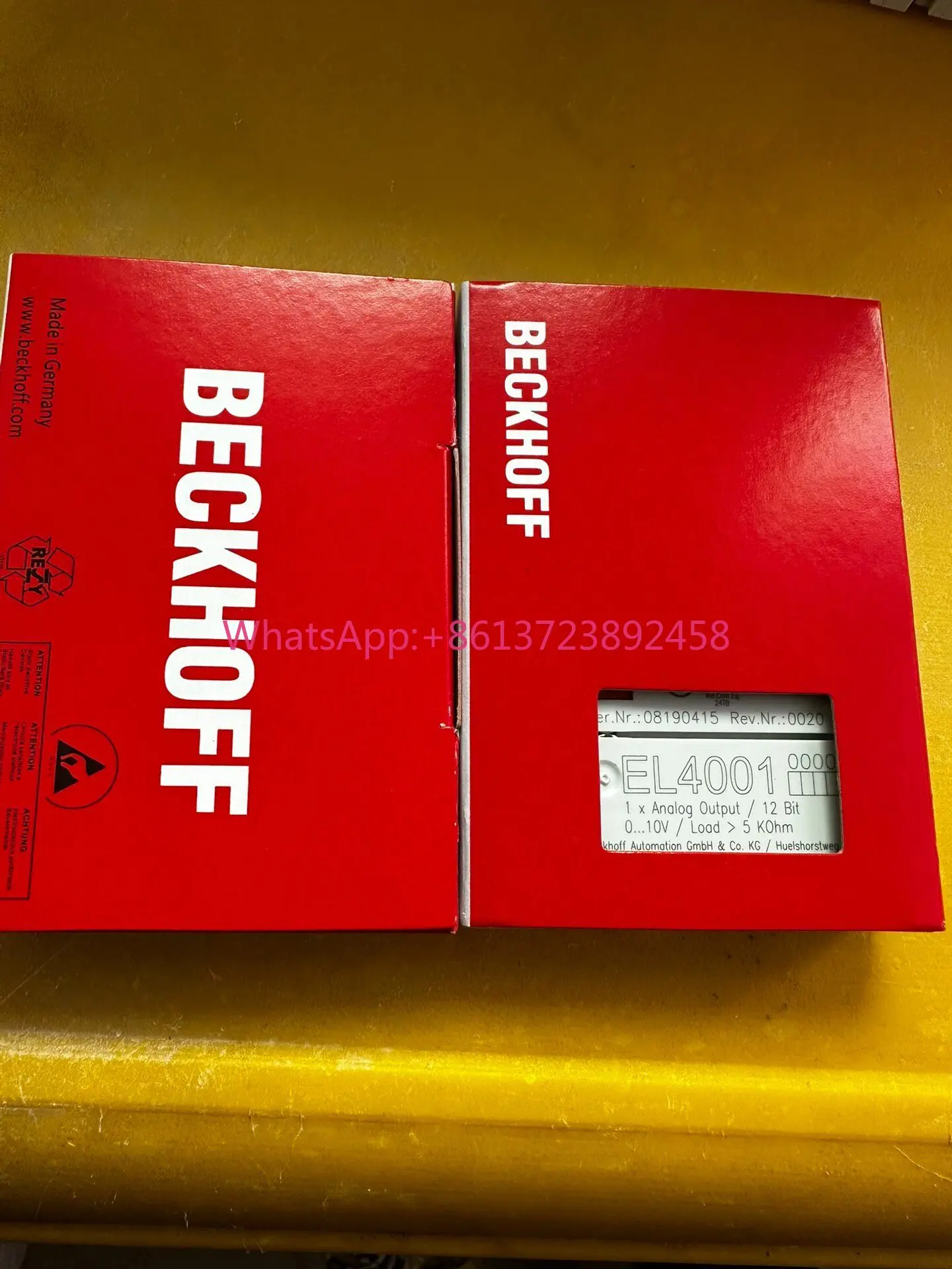 

Beckhoff module EL4001 is brand new and original, high quality