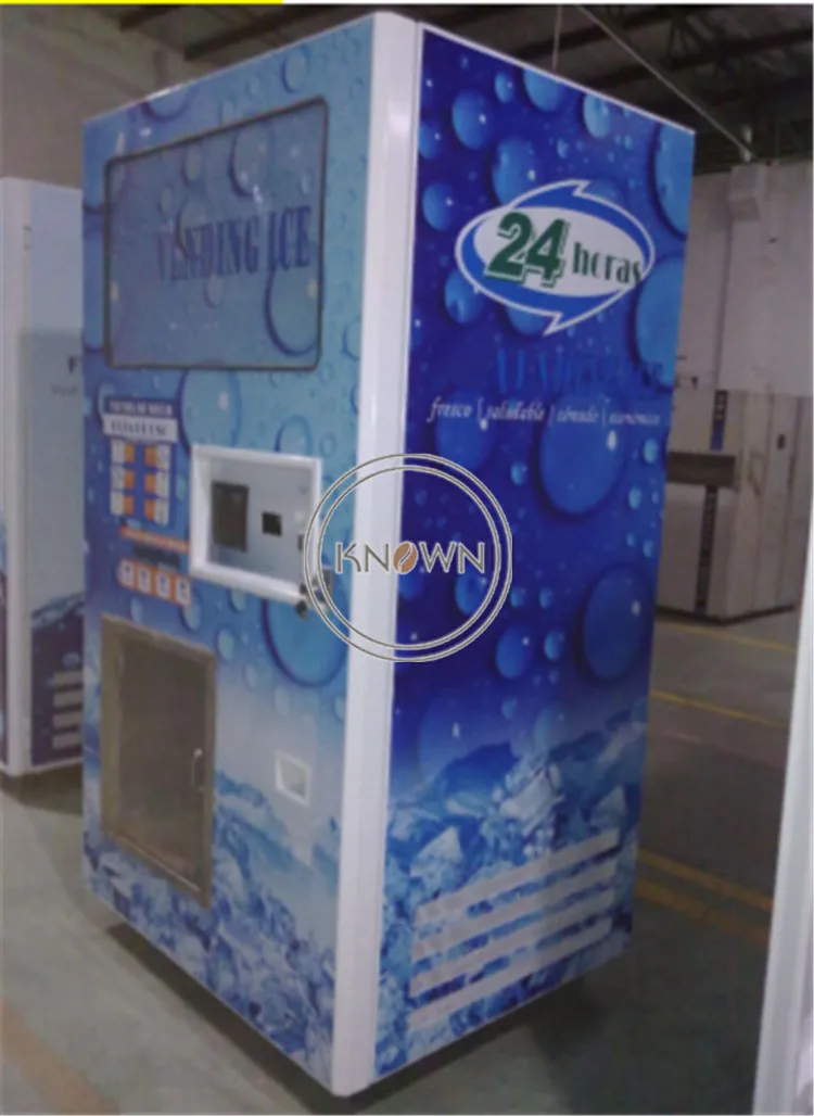 Automatic 140/280/450kg/day  ice cube vending machine IC Card/Bill/Coin/Give Change/GSM Remote Monitor function