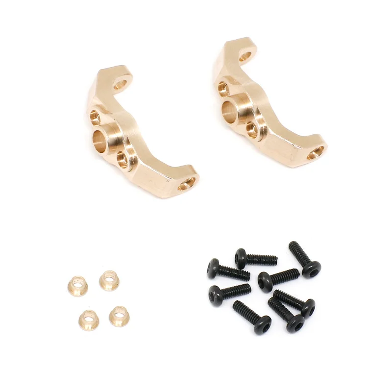 Traxxas 1/18 TRX4M Landrover Ford Brass Components Caster blocks 9733