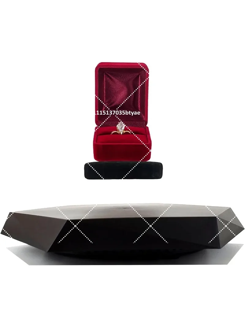 Magnetic Levitation and Rotation Display Stand for Figures Jewelry Weight-bearing 350g Base UFO Floating Display Rack with Light