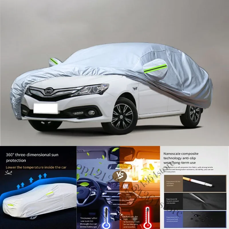 

For BYD F3 Auto Anti snow Anti dust Anti-uv Anti peeling paint And Anti Rainwater 210t car cover Car cover protection