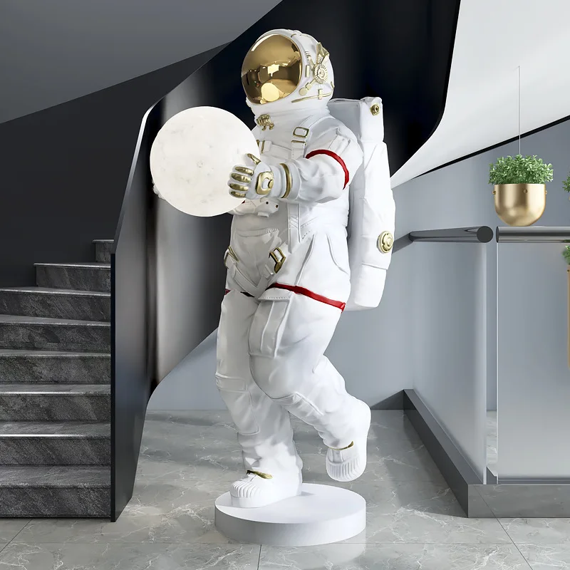 Light Emitting Diode Modern Hot Sale Astronaut Decorative Resin Astronaut Statue Astronaut Sculpture