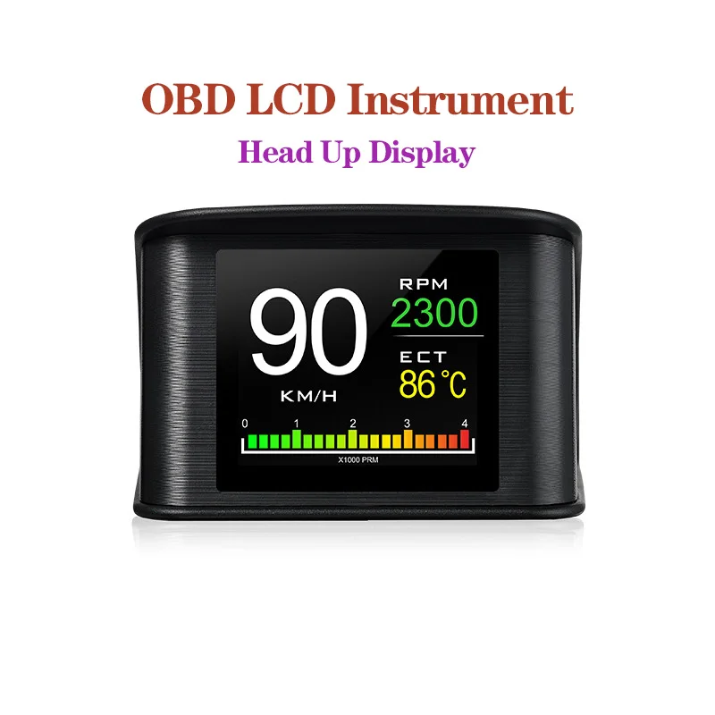 P10 Pro Проекционный дисплей Бортовой компьютер Автомобильный цифровой OBD2 Пробег OBD Дисплей компьютера вождения Спидометр Датчик температуры