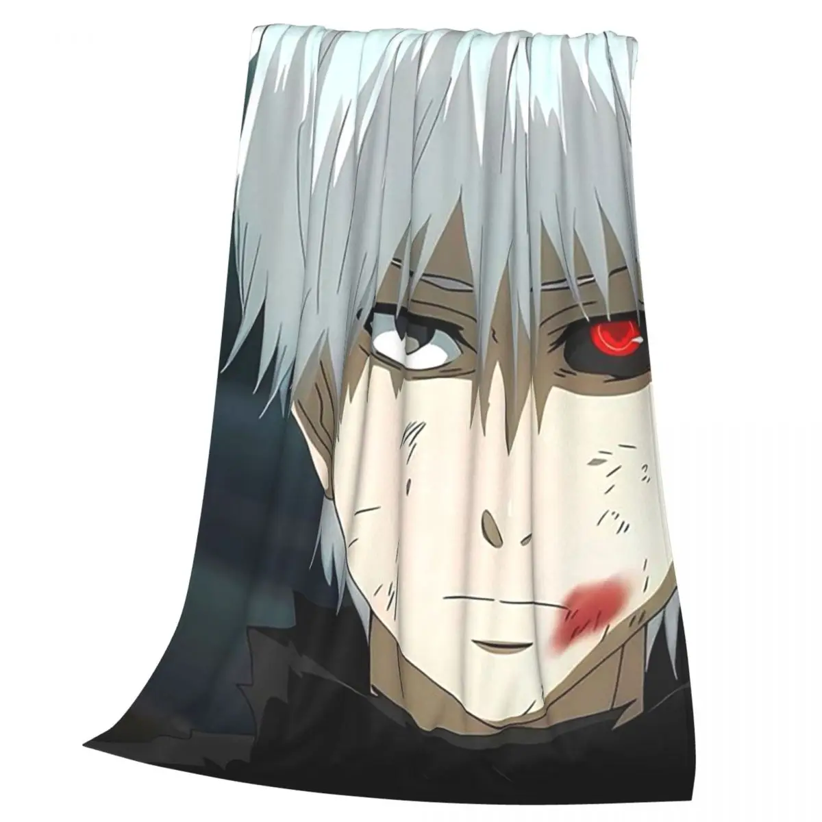 Tokyo Ghoul Anime (6) Blankets Soft Warm Flannel Throw Blanket Cover for Bed Living room Picnic Travel Home Sofa
