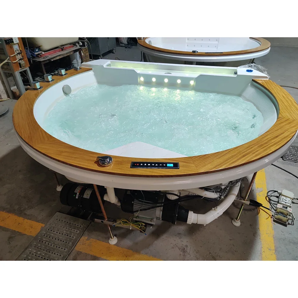 

Woma Classic Bubble Bath Hot Tub Hydromassage Whirlpool Jetted SPA Bathtub Luxury Acrylic Massage CE Modern Hotel Freestanding