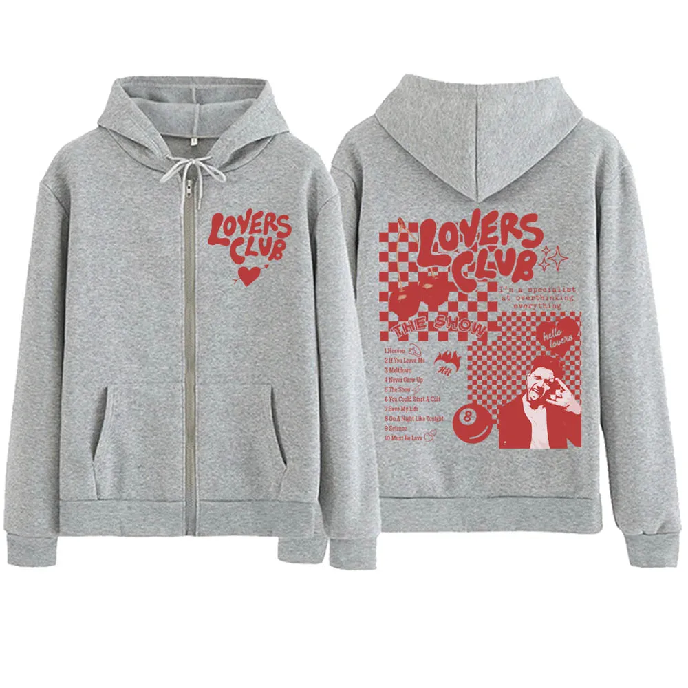 Lovers Club Niall Horan The Show Live On Tour Zipper Hoodie  Harajuku Pullover Tops Man Woman Sweatshirt Streetwear