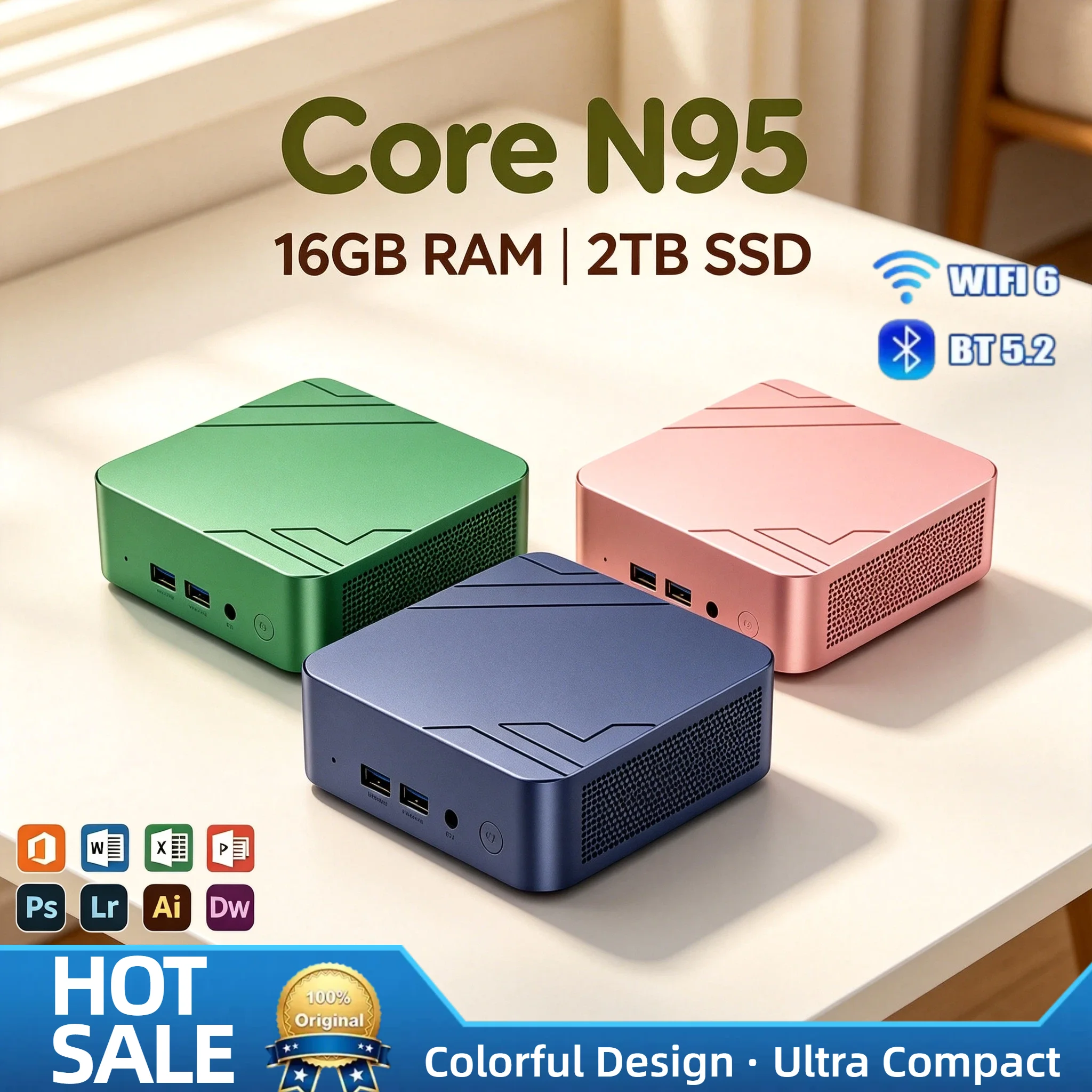 インテル-core-n95-小型フォームファクターpc-16gb-ram-2tb-m2-nvme-ssd-トリプル4k-hdmi-wifi6-効率的な冷却-リモートワーク-オフィス-マックス