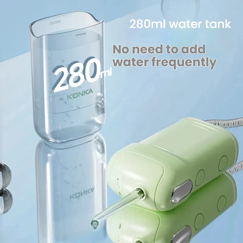 KONKA KCYQ 6691 Oral Irrigator Water Dental Flosser Large Tank 4 Nozzles 4 Modes IPX7 Waterproof Portable Teeth Cleaning view 3