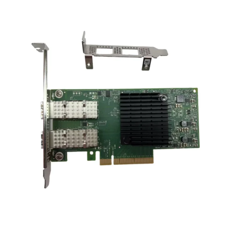 Brand-new, genuine dual-port fibre-optic network card  MCX4121A-XCAT
