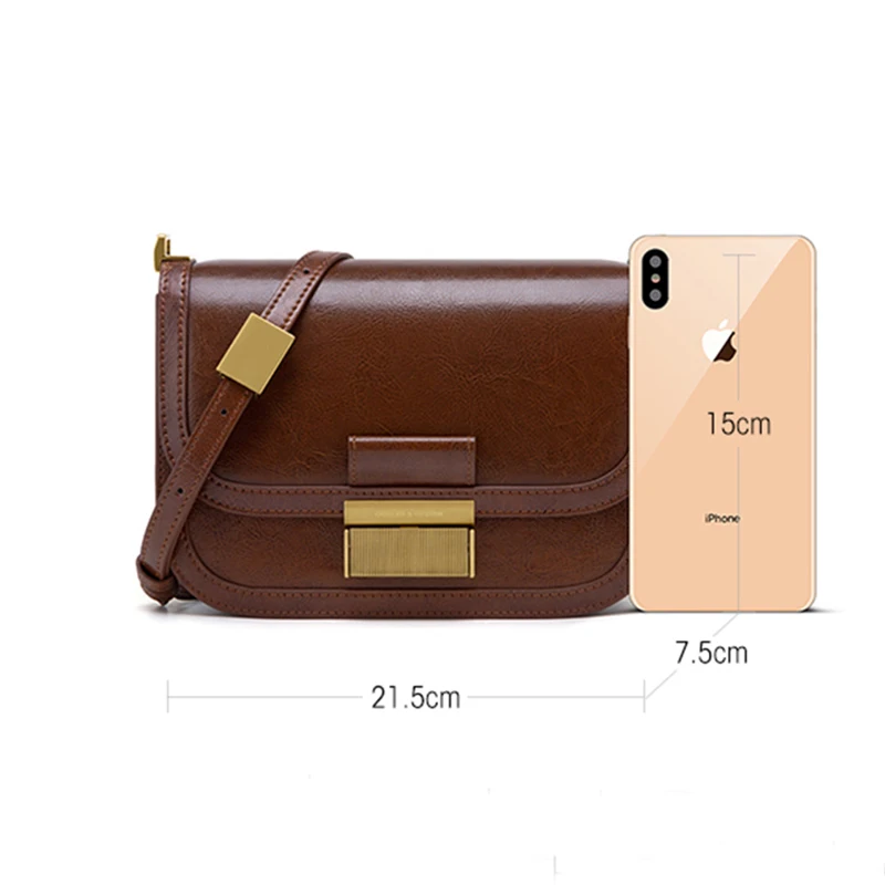 Cnoles Women Shoulder Bags Leather Luxury Designer New Trend Mini Crossbody Mobile Phone Messenger Bag