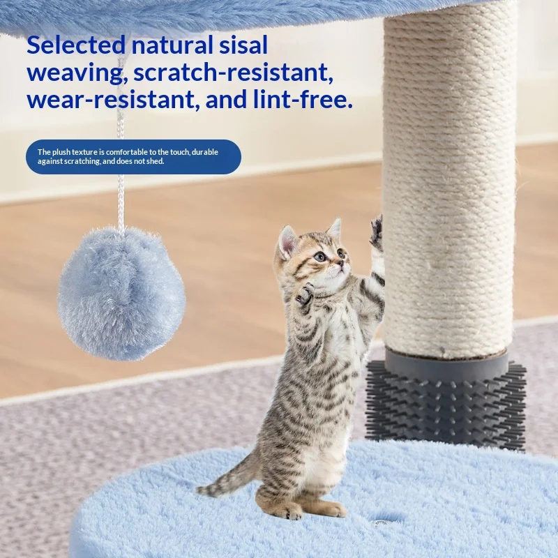 Árbol para gatos compacto con cama y rascador integrados - imagen 5