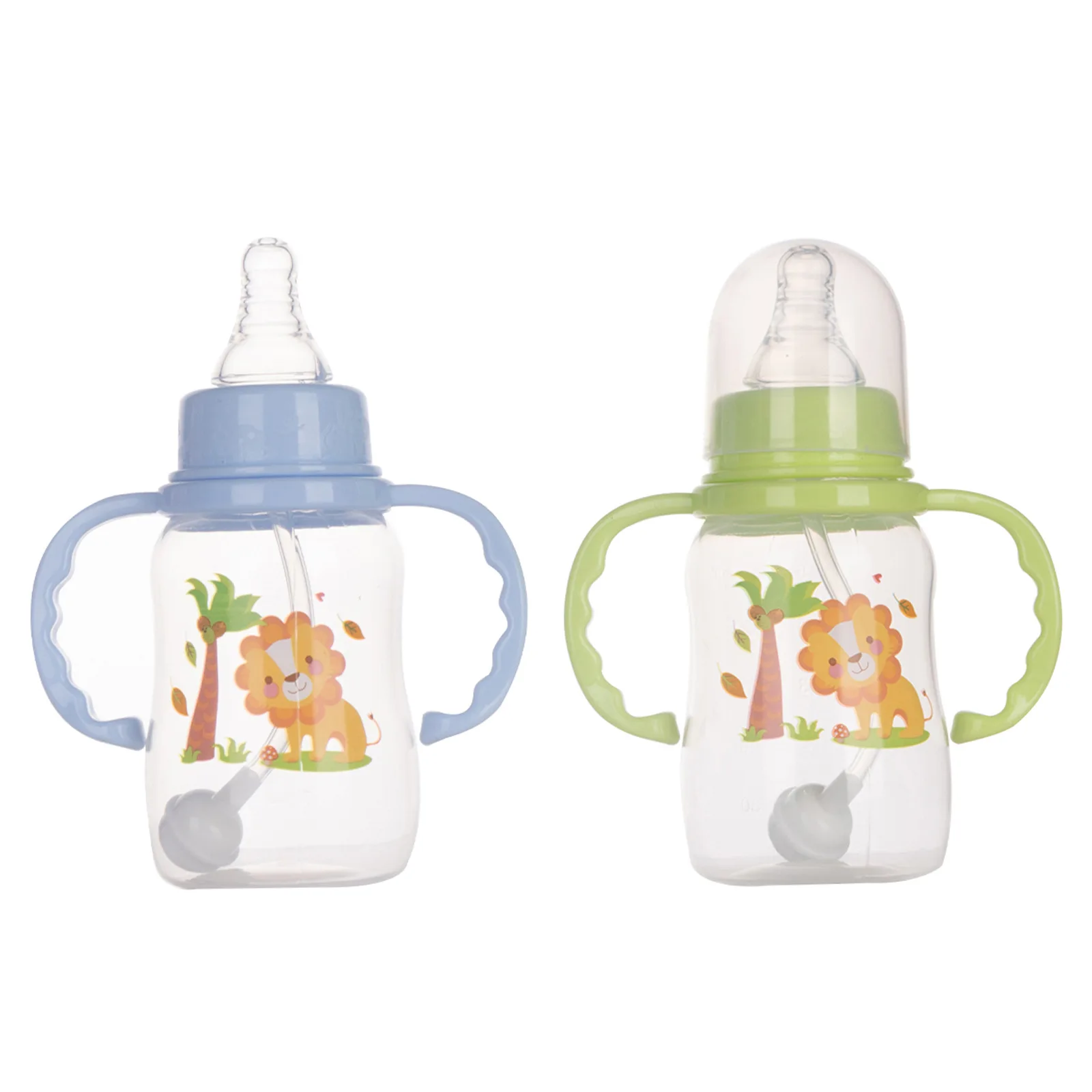 150ML Safe Infant Newborn Kids Nursing Care Feeder Fruit Juice Milk Water Bottle Small Baby Portable Handles for Feeding Bottle