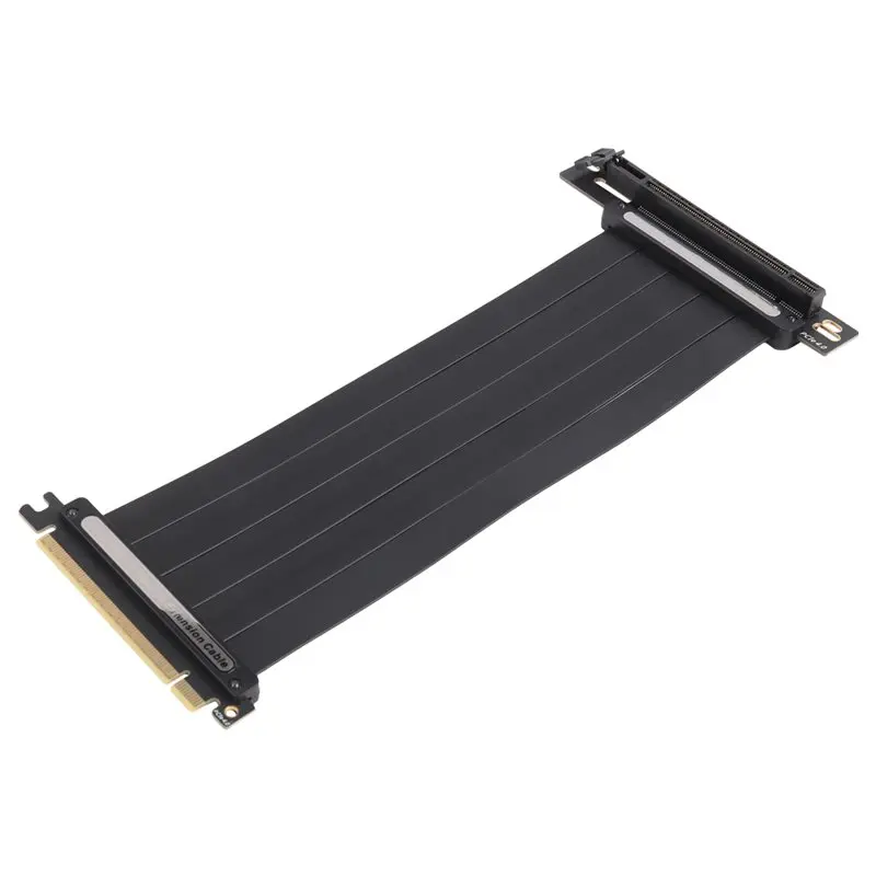 B92B-Extension Cable Plastic PCIE 4.0 16X 64GBS High Speed GPU Riser Cable For GPU Extension Card, (90 Degree )Length 25Cm