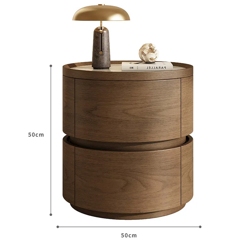 Small Light Luxury Bedside Table Tiny Cute Cream Style Creative Storage Nightstand Vintage Unique Stolik Nocny Home Furniture