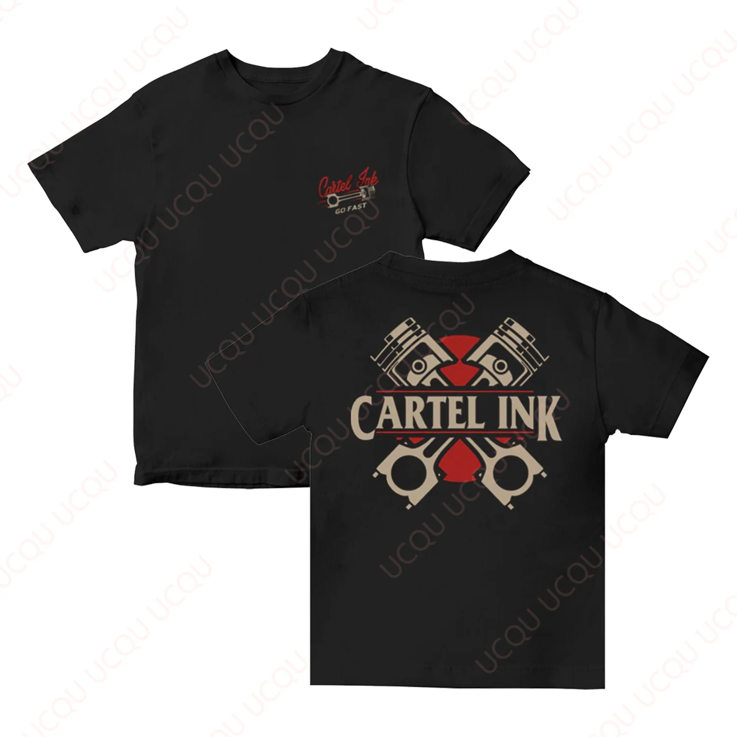 

Piston Men's T-Shirt Retro Style Outdoor Equipe Unisex Summer Rider Motorcycle T-shirt Cool Gift