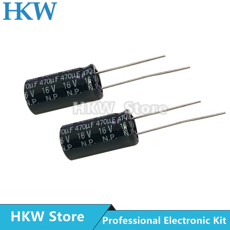 10pcs/lot 470UF 16V 10X20mm sanyo BP ES Non Polar Nonpolar Bipolar HiFi Audio Capacitor 16V 470UF