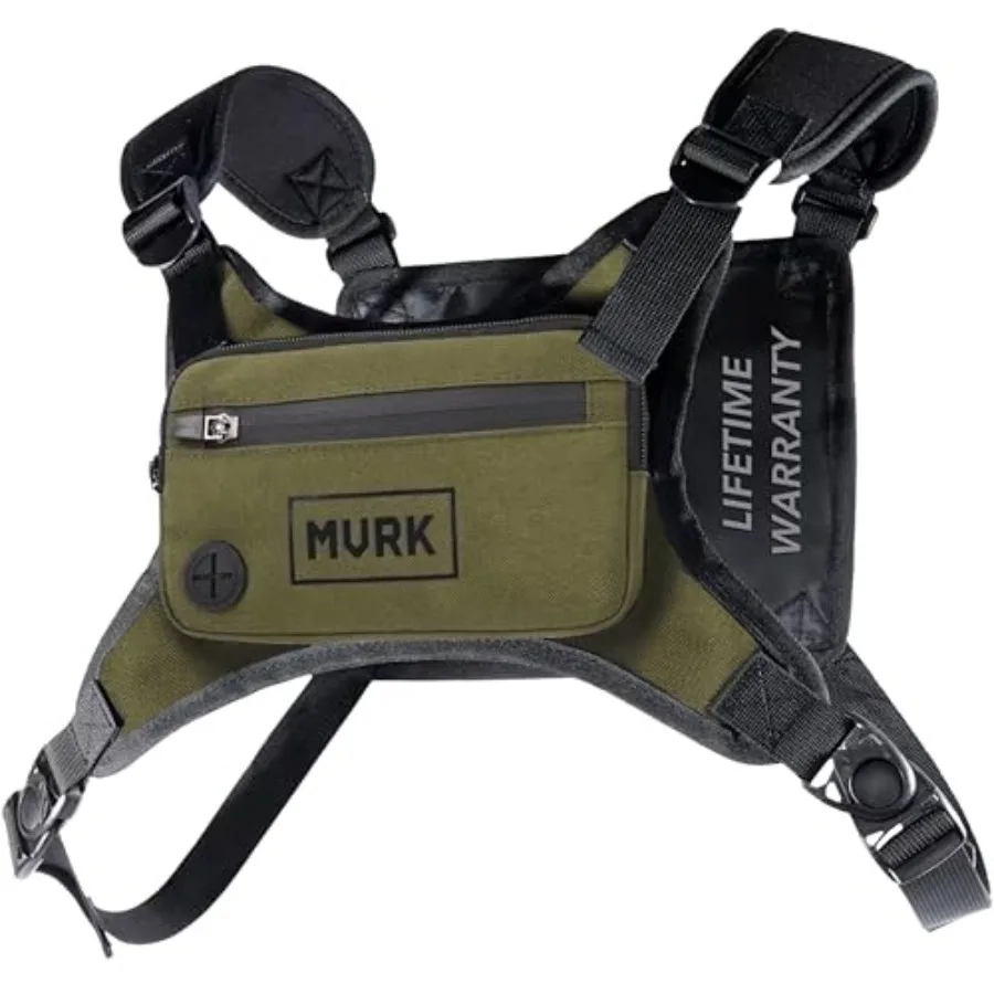 

Water Resistant Chest Pack, Phone Holder for Running, Lightweight Training Pack with Detail