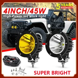 HAOLIDE 4inch Led Car Work Light 4x4 OffRoad High Power Truck ATV SUV Tractor Boat Motorcycle Auto Led Driving Fog Light 12V 24V