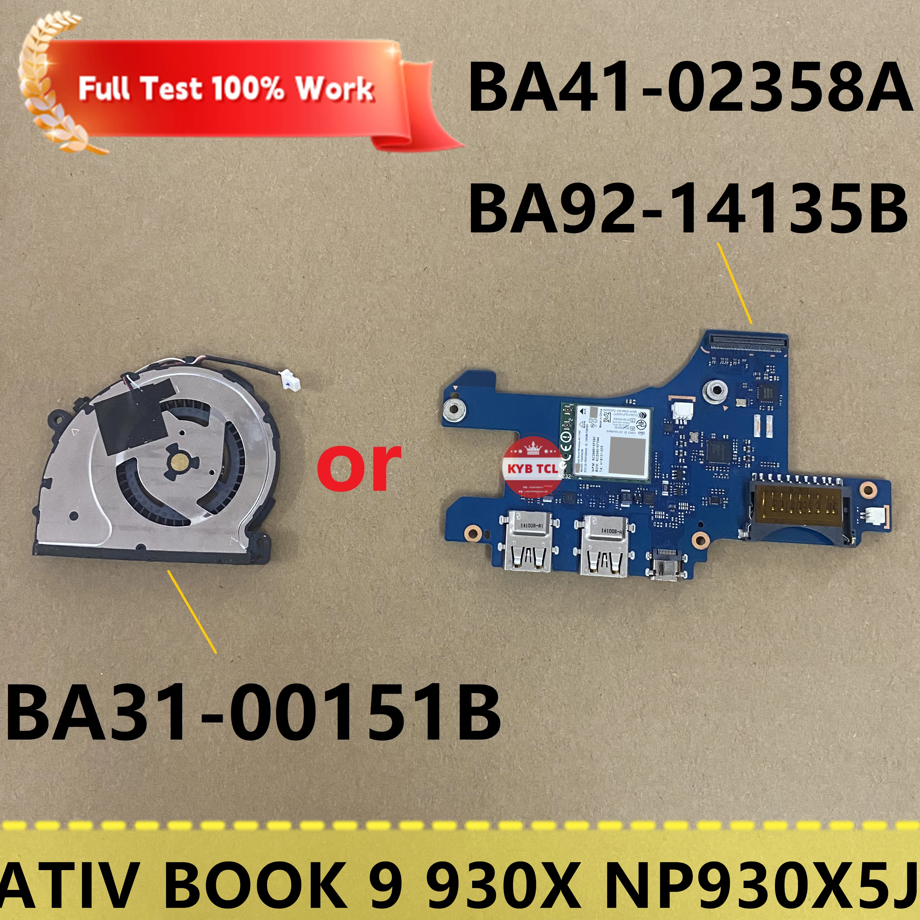 BA41-02358A BA92-14135B BA31-00151B Para Samsung ATIV Book 9 NP-930 NP930X5J NP940X5J Placa de botón de encendido, USB, WLAN, SD, WiFi o ventilador
