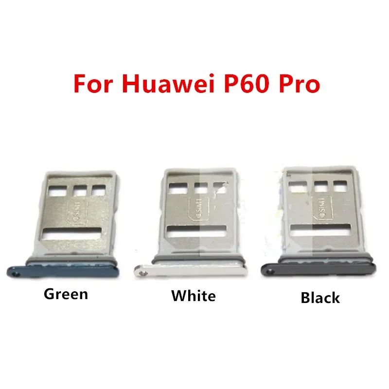 P60Pro SIM Card Slot For Huawei P60 Pro Pocket Card Adapters Socket Holder Tray Chip Drawer Replace Housing Repair Parts