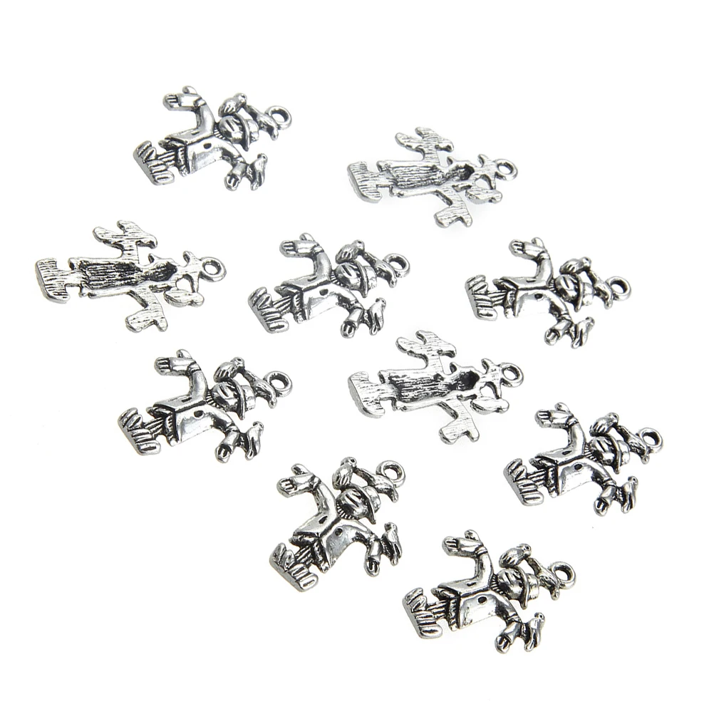 

30PCS Stainless Steel Necklace Pendants Durable Mini Scarecrow Shape Crafts Vintage Accessories Gifts for Friends Mom