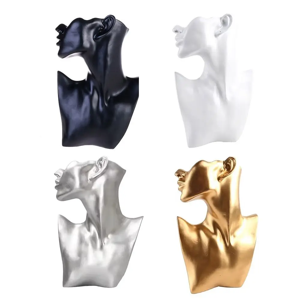 الراتنج المعرضة مجوهرات عرض موقف رئيس تمثال نصفي صورة الجانب الوجه المعرضة مجوهرات تخزين حامل أرفف فريد من نوعه