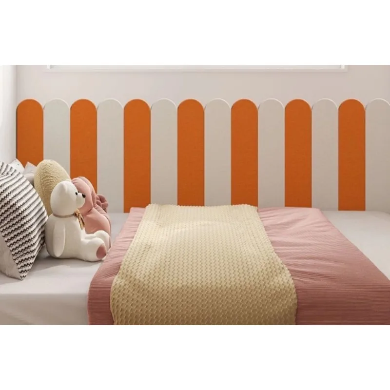 Solid Color Felt Self-adhesive Wall Stickers for Home Living Room Kindergarten Wall Background Decora Anti Cohesion Wall Sticker