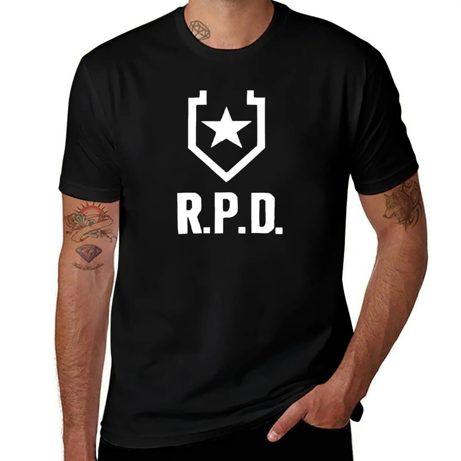 

Resident Evil 2 RPD T-Shirt designer shirts funny gifts plus size clothes valentines clothes mens t shirt graphic