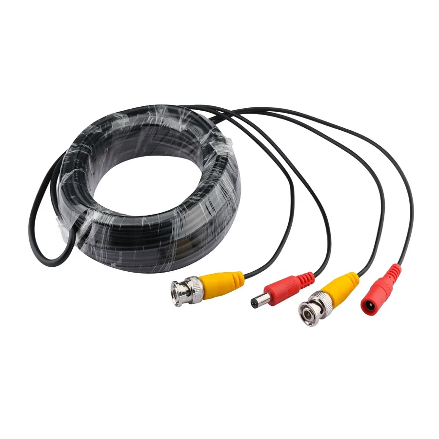 AHD Camera Cables 5M/10M/20M/30M BNC Cable Output DC Plug Cable for Analog AHD Surveillance CCTV DVR System Accessories