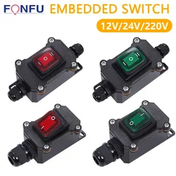 High Power Line PG11 Waterproof Ship Type Switch, High Current 25A High Power Refitting and Installing Outdoor Wire Box