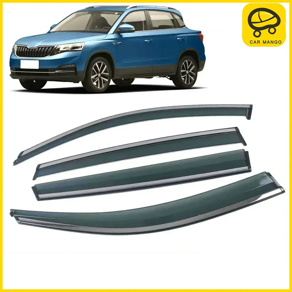 

Хромированные полоски, защита от дождя для Skoda Kamiq 2018-2024, оконный козырек, ветровые дефлекторы, дверной козырек, вентиляционные шторы, вентиляционный козырек