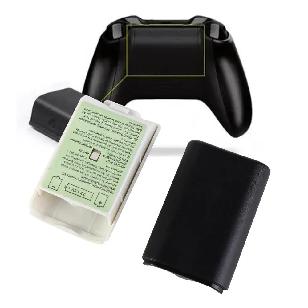 

Cover Shell Wireless Gamepad Black White For Xbox 360 Back Door Case Battery Pack Cover Game Battery Case AA Battery Case Cover