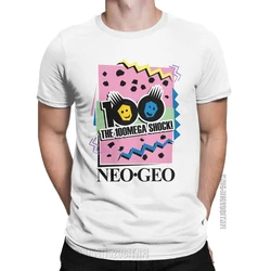 Men's Neo Geo 100Mega Shock T Shirts Pure Cotton Clothes Vintage Classic Crewneck Tee Shirt Graphic Printed T-Shirts