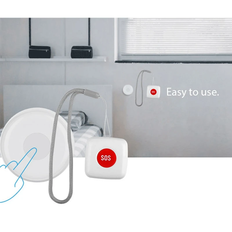 Tuya Zigbee SOS Button Sensor Alarm Elderly Alarm Remote Control Alarm Waterproof Emergency Panic Button Switch Remote Control