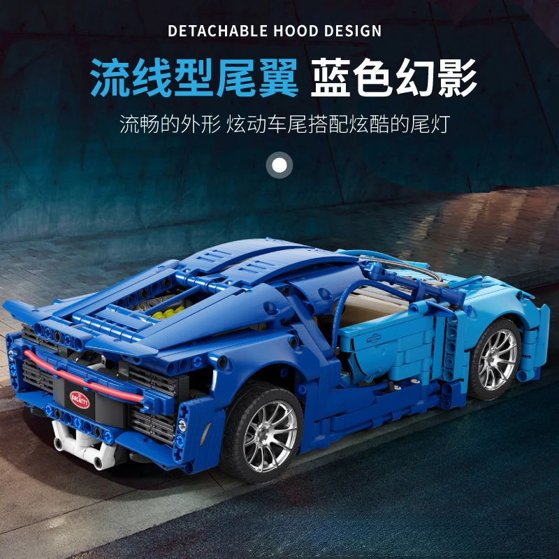 Tuo Mu Building Block Sports Car 1:14 High difficulty Small Particle Building Block Assembly Puzzle Model Assembly Toy