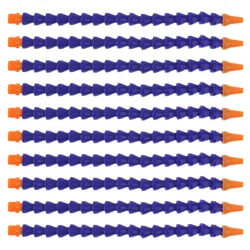 10pcs 1/4PT Plastic Round Nozzle Flexible Coolant Pipe, Water Oil Coolant Pipe Hose  for CNC Machine / Milling / Lathe