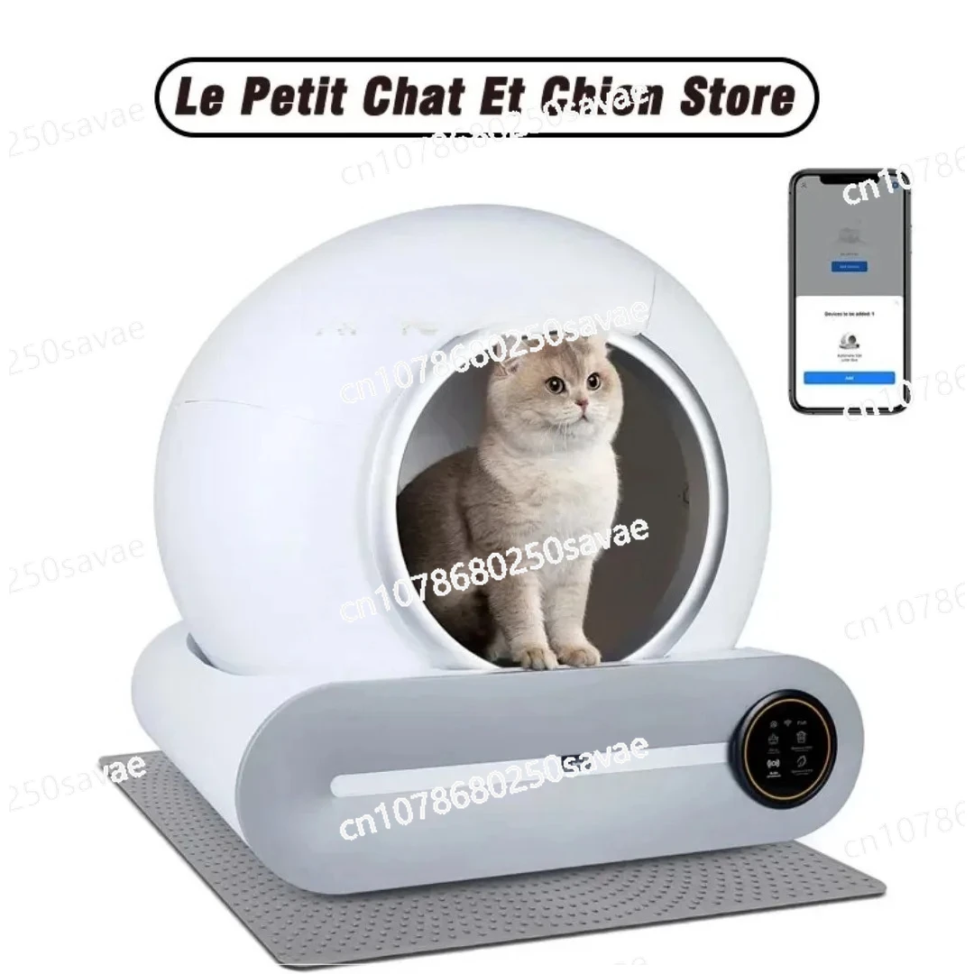 

Automatic Smart Cat Litter Box Self Cleaning App Control Pet Toilet Litter Tray Ionic Deodorizer Pet