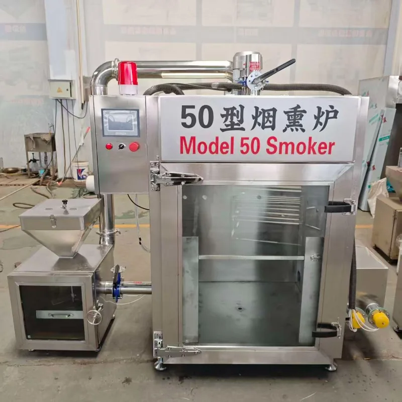 Multipurpose Electric Smoker Oven for Meat Chicken Fish Sausage Bacon Commercial Stainless Machine with Built-in Meat Probe