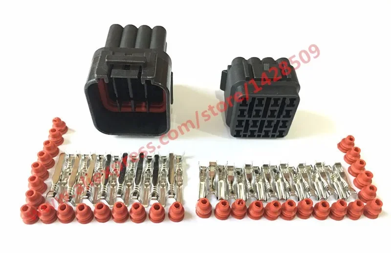 1 Set Kit 16 Pin Female And Male Waterproof Electrical Wire Connector Plug Socket Auto Connectors 6188-0353 6181-6457