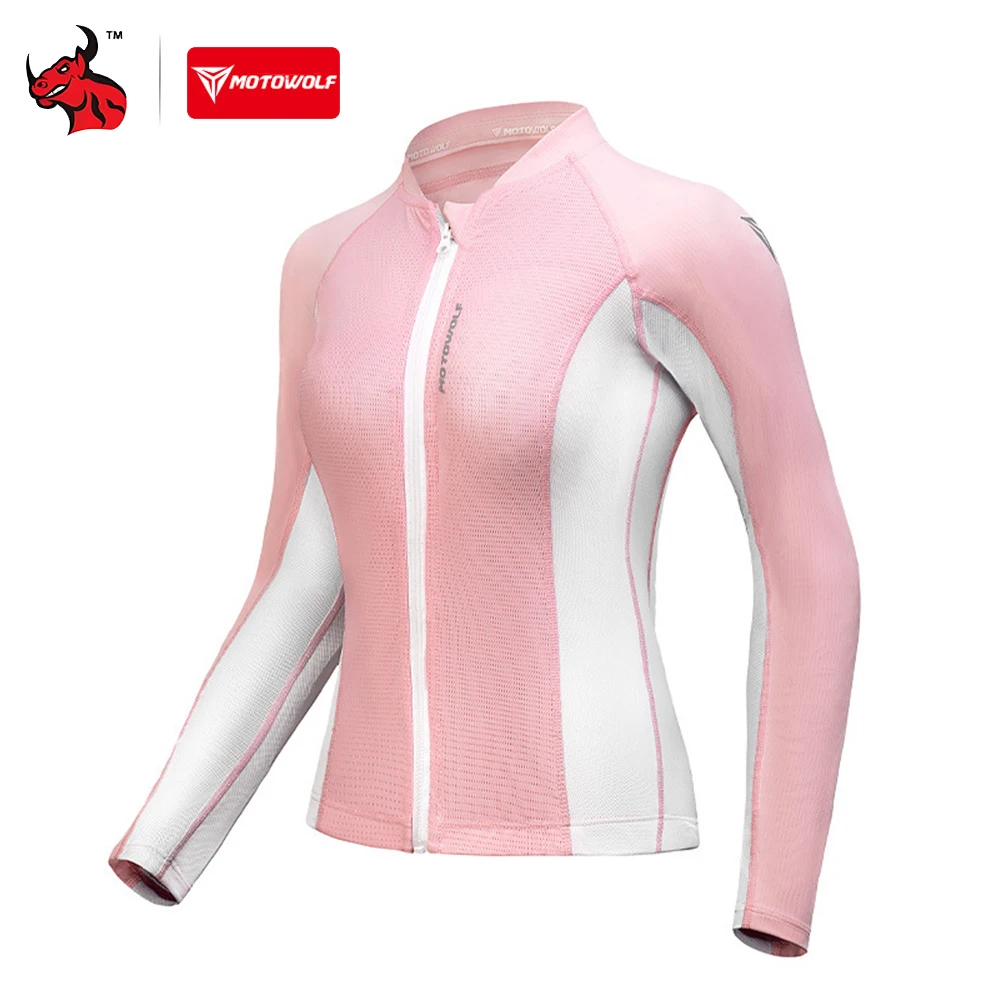 

New Motorcycle Jersey Tracksuit Built-in CE Certification Multi-functional Rider Women's Tracksuit Breathable Durable