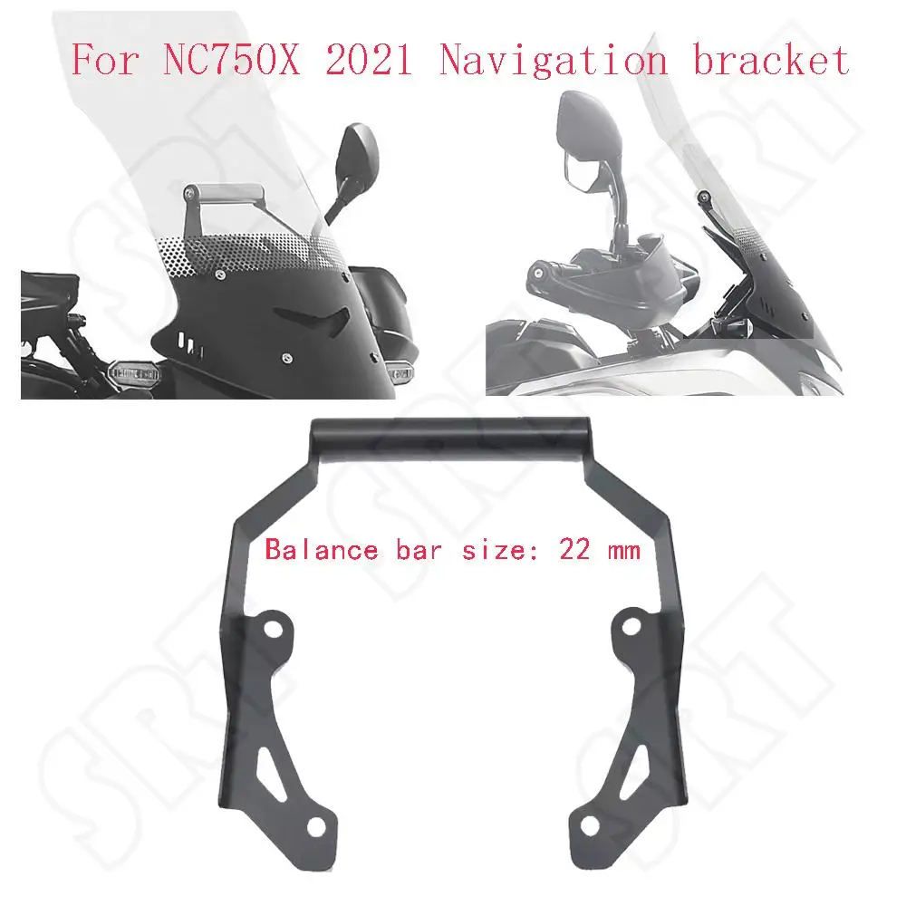 

Fits for Honda NC750X NC 750X DCT ABS 2021 2022 2023 Motorcycle SmartPhone GPS Navigation Adapt Mount Holder 22MM Extend Bracket