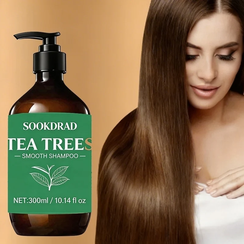 

Tea Tree Smooth Shampoo, Soothing Scalp Care, Oily Hair Fit, Travel Friendly, 10.14fl oz
