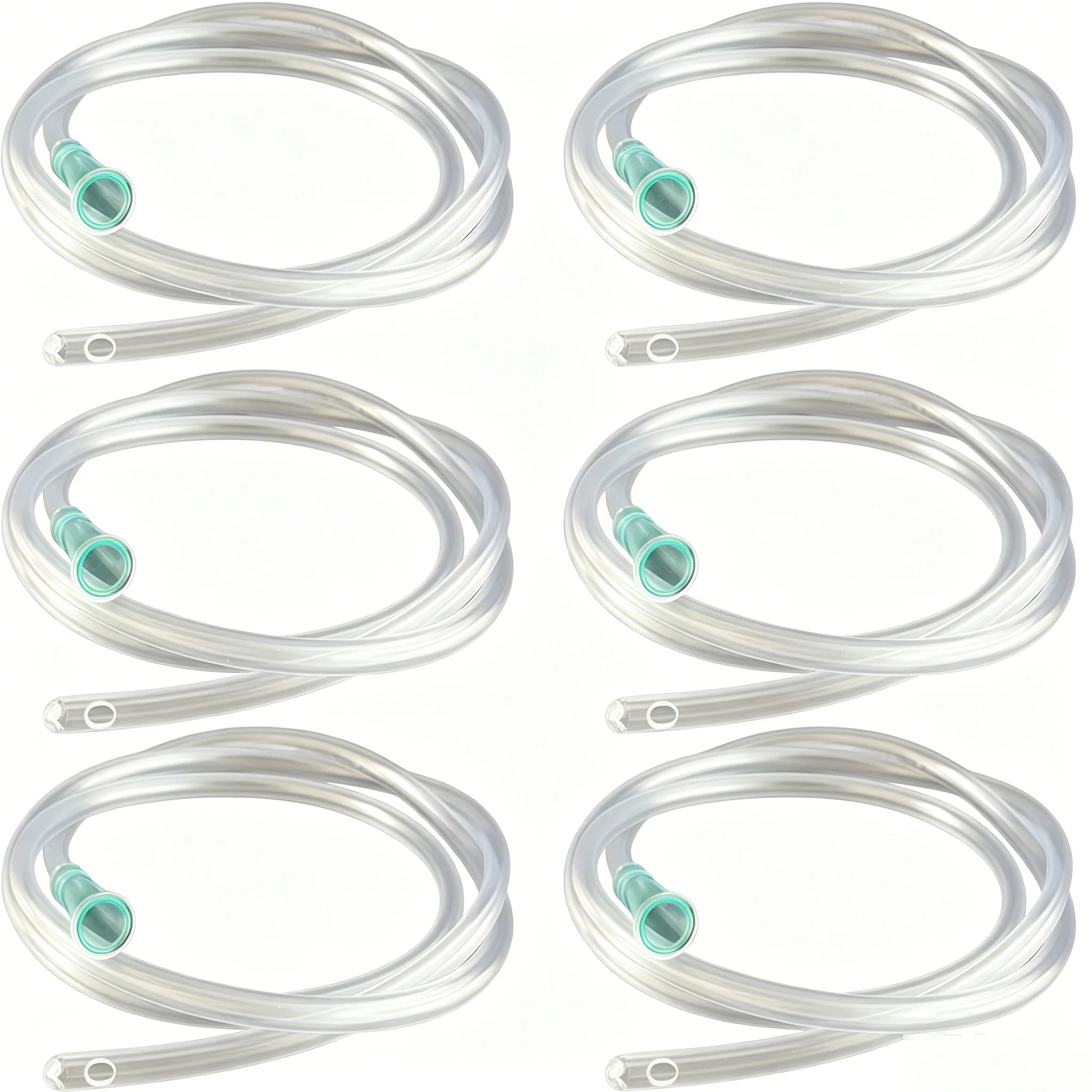 1-Meter Green-Tipped Tube, Transparent Soft Hose, Compatible With Various Large-Bore Syringes