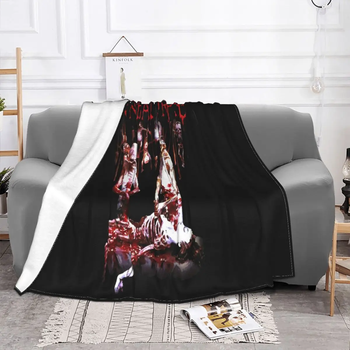 Cannibal Corpse Butchered At Birth American Metal Band Sizes S To 6Xl Winter Throw Blanket