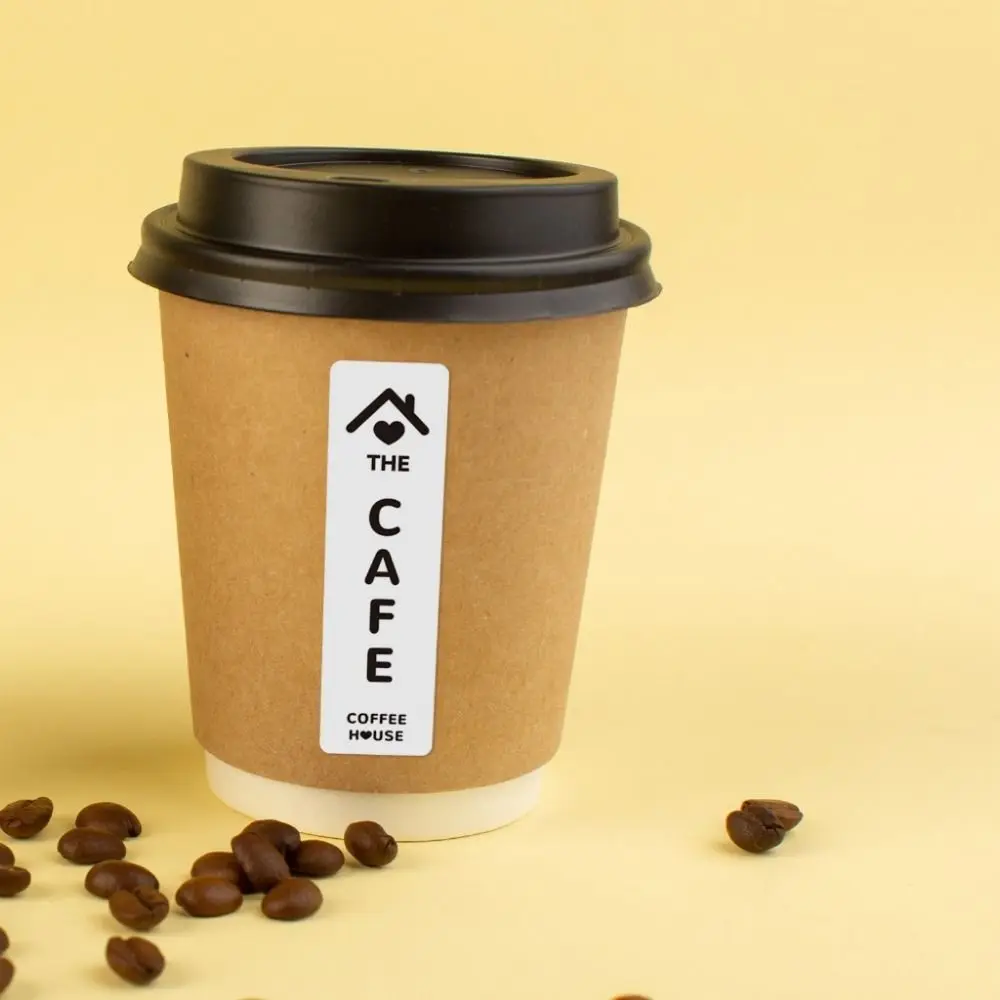 100Pcs/10Sheets Thank You For Your Support Coffee Sticker Coffee Cup Decoration Small Business Seal Label Self-Adhesive