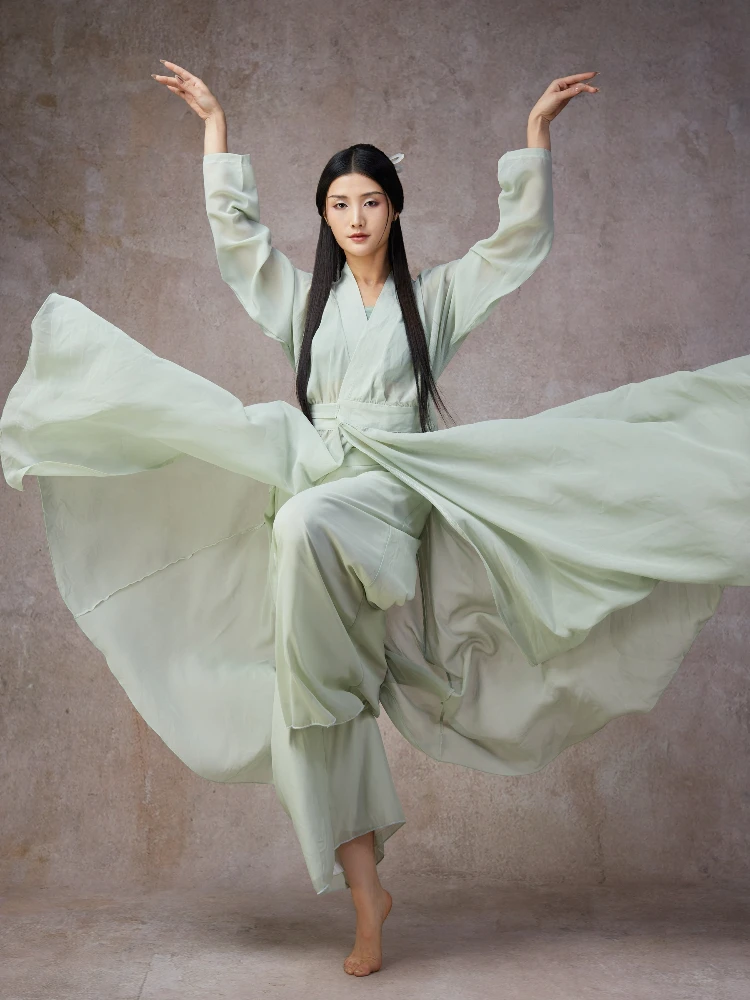 

Классическое танцевальное платье, женская юбка с завязкой на талии, костюм для выступлений, шило, легкий шифон, традиционный этнический костюм